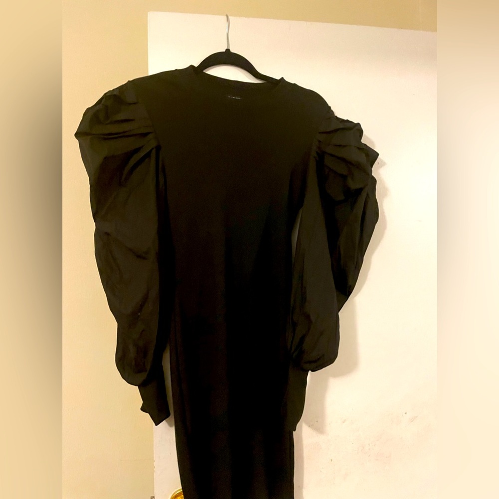 Fashion nova fitted dress long puffed sleeves